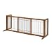 Baby : Richell Freestanding Pet Gate with Wood Finish, Large