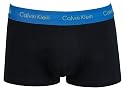 U2664G - CK - 3er Pack - Boxer-Short Lo Rise Trunk schwarz mit farbigem Rand