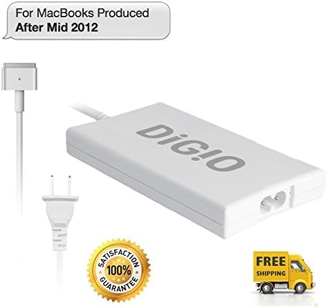 Macbook Charger / Power Adapter / Supply / Cord - 85w / 60w / 45w AC - MagSafe 2 - T Style Tip - US Plug - 17 / 15 / 13 / 11 in. (inch) Macbook Pro / Air laptops