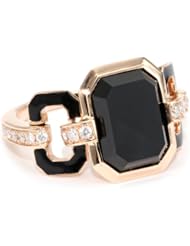 Ivanka Trump "Octagonal" Band Ring with Black Onyx and Diamonds
