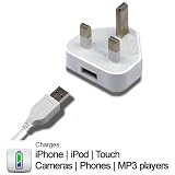 Memwah USB Apple iPod / iPhone / Universal Mains Charger Power Adapter for all iPod / iPhone 3G GS 4 4G / Touch models / PDAs / Digital Cameras