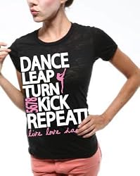 Dance Leap Turn Repeat Burnout Juniors T-Shirt