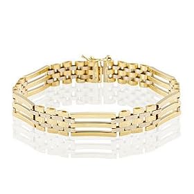 Mens Yellow Gold Bracelet by Reeds