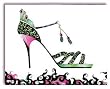 Head Over Heels Sticky Notes Gold Foil with Gems Purse Pad with Pen