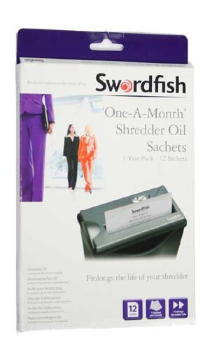 Swordfish One-A-Month Shredder Lubrication Sachets