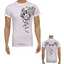 "Ring of Fire" Skull Front and Back Printed Cotton Adult Mens T-Shirt