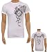 Ring of Fire Skull Front and Back Printed Cotton Adult Mens T-Shirt