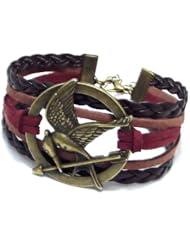 Made in USA B-0202 Classic Colors Hot Movie Hunger Games Mockingjay Antiqued bronze cuff Bracelet
