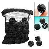 CNZ&reg; 50pcs Black Aquarium Fish Tank Filter Bio-balls Filtration Media, 1-inch