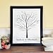 Family Tree Personalized Canvas Signature Guest Book (Black) (22.5H x 18.5W x 4D)