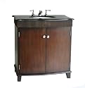 31" Black Granite Top Felton Bathroom Sink Vanity - Model Q154GT