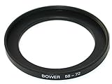 Bower Step-Up Adapter Ring 58mm Lens to 72mm Filter Size 58-72 mm
