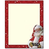 Christmas Stationery Jolly St. Nick Holiday Laser and Inkjet Printer Invitation Paper