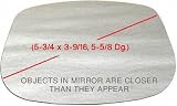 73-81 BUICK CENTURY MIRROR GLASS RH (PASSENGER SIDE), (5-3/4 x 3-9/16, 5-5/8 Dg.), Convex, Classic, RWD (1973 73 1974 74 1975 75 1976 76 1977 77 1978 78 1979 79 1980 80 1981 81) B471135 N/A
