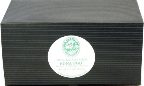 Aloha Island Coffee KONA-PODS - Hazelnut flavored, 100% Pure Kona Coffee Pods, 48 Count... by Aloha Island
