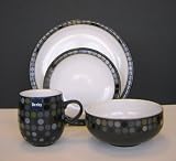 Denby Jet Dots 16 Piece Tableware Set