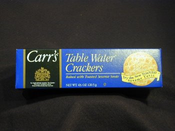 Carrs Water Crackers with Sesame Seeds - 4.5 OZ Box by Cheese Express