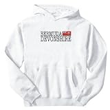 Sweatshirt White Elegant Flag  Devonshire  Bermuda City