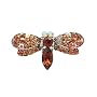 Hair Clip - Bumble Bee - Smoky Topaz Crystals (52)