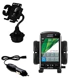 Blackberry Storm Auto Cup Holder with Car Charger - Uses Gomadic TipExchange