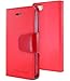 GOOSPERY Sonata Wallet for Apple iPhone SE Case (2016) iPhone 5S Case (2013) iPhone 5 Case (2012) Leather Stand Flip Cover (Hot Pink) IP5-SON-HPNK
