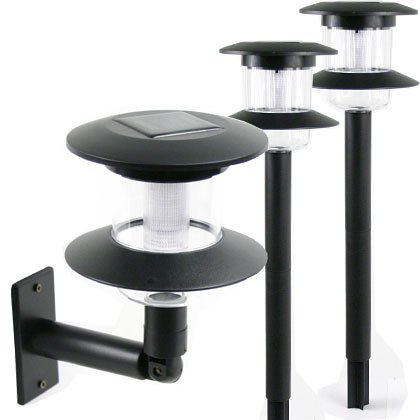 PVC Two Tier Solar Lights (Set of 2)