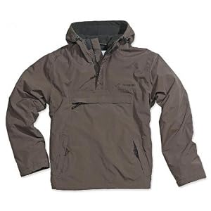 Surplus Herren Windbreaker Outdoor Hoodie mit Fleece – braun -