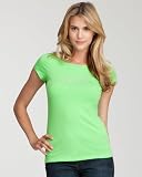 bebe Logo Basic Rhinestone Tee