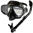 Promate Snorkeling Scuba Dive DRY Snorkel PURGE Mask Gear Set