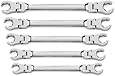 GearWrench 81910 5 Piece Flex Flare Nut Wrench Set SAE