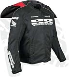 Speed & Strength Mens CBR Project H Textile Motorcycle Jacket Black Medium M
