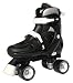 Storm Black/White Quad Roller Skates