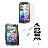 Premium Black Hard Rubberized case with Clear Crystal Screen Protector and  ....