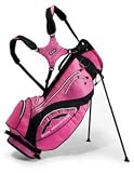 New! Sun Mountain Women's Superlight 3.5 Stand Bag - Black/Pink