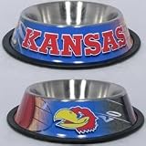 Kansas Jayhawks Dog Bowls - Jayhawks Dog Bowl Stainless Pet Bowls