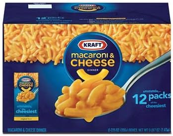 SCS Kraft Macaroni & Cheese Dinner - 7.25 Oz. - 12 Pk.