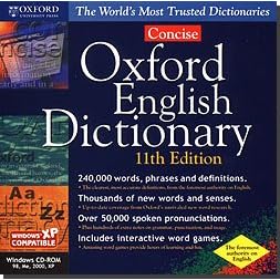 Oxford Concise English Dictionary 11th Edition