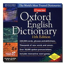 Oxford Concise English Dictionary 11th Edition