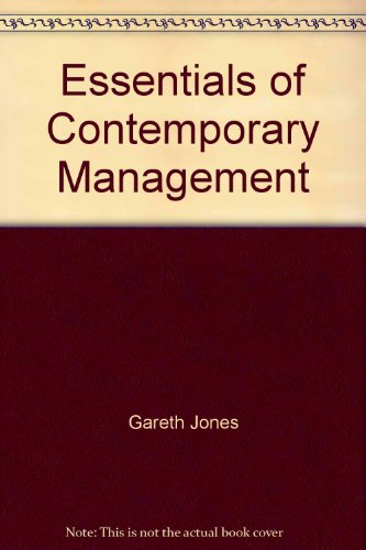 Essentials of Contemporary Management