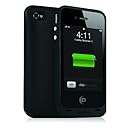 Mophie Juice Pack Plus Case and Rechargeable Battery for iPhone 4 &amp; 4S Retail Packaging (Black)