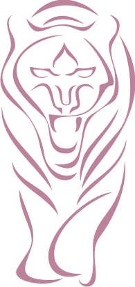 Imagen 2 de Etiqueta de la pared b002 rugido del tigre 80x37 cm