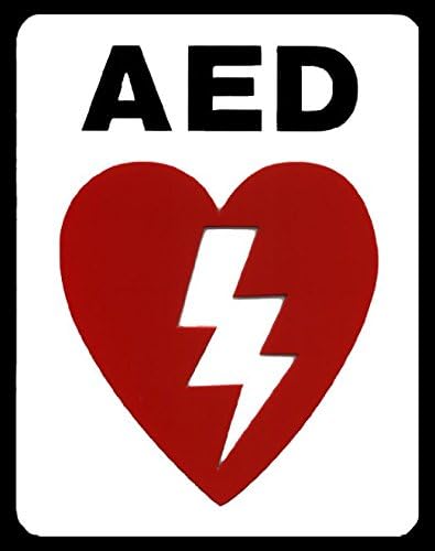 AED Automated External Defibrillator (with, Spot-a-Sign Double-Sided Projecting Signs, 6" x 6"