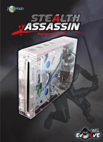 NINTENDO Wii CLEAR STEALTH ASSASSIN REPLACEMENT CASE SHELL