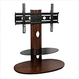 Modern Metro TV Stand - Brown/ Black