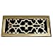 Tools & Hardware : Brass Elegans Solid Brass 12x6” Victorian Floor Register Plate - Polished/ Lacquered Brass