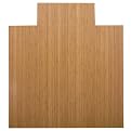 Natural Bamboo Roll-Up Chair Mat - 55" x 57" (1/4" thick)