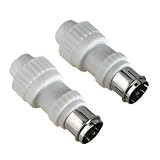 Hama 2 F-Stecker f&uuml;r Schnellmontage, steckbar