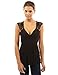 PattyBoutik Women's Ruched Eyelet Tie Back Sleeveless Tops