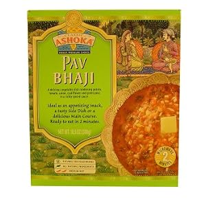 Ashoka Pau Bhaji Vegetables In Spicy Sauce, 10.5 oz by Ashoka