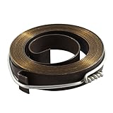 uxcell 10mm 幅 プレスバネドリル　メタル製　スプリング　1540mm長　ブラウン